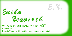 eniko neuvirth business card